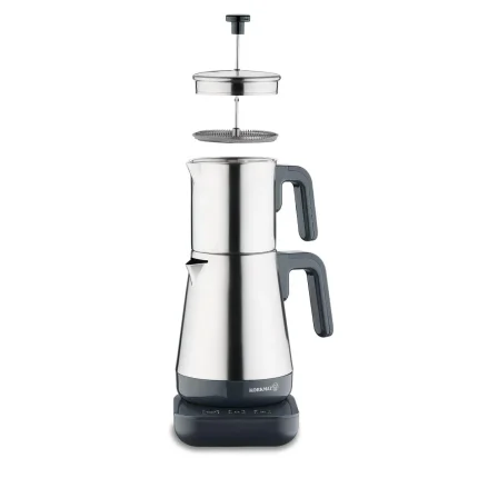 Korkmaz Moderna Electric Teapot GreySatin 1.3 lt A850-01_1